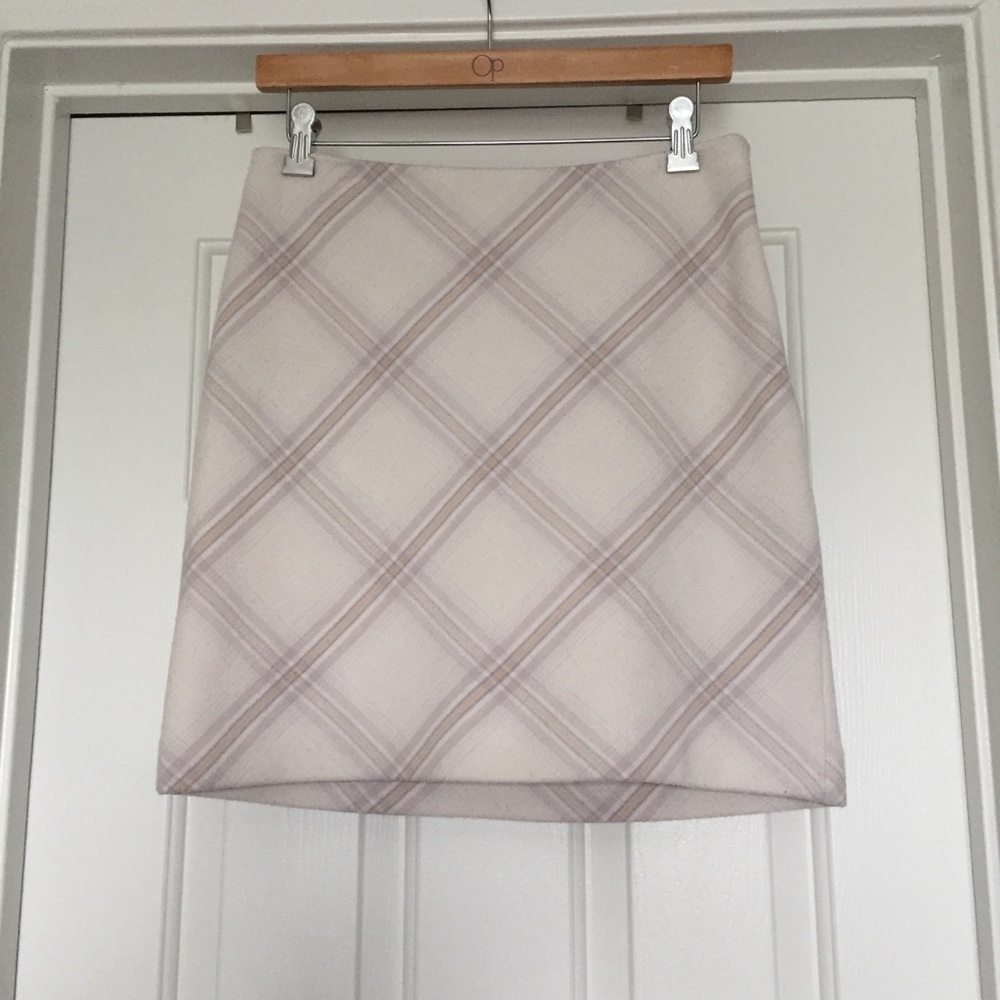 🍁WHBM Windowpane Skirt